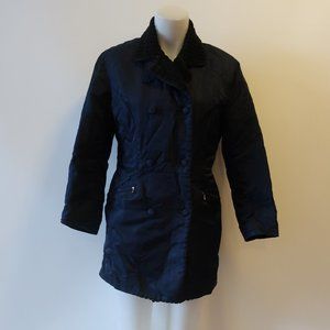 TEHEN NAVY SHEEN ZIP POCKET JACKET 3 US/L *